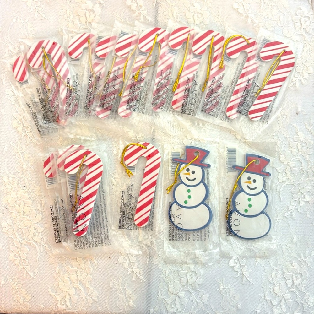 Lot of 16 Christmas Ornament Nail Files